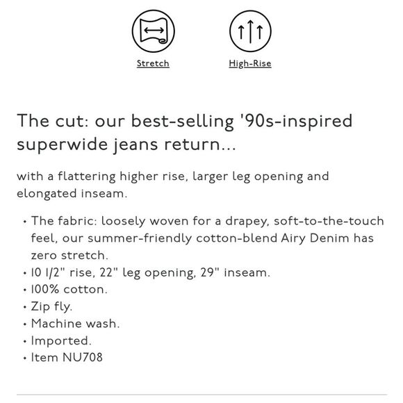 NWT Madewell Petite Superwide Leg Jean White Airy Denim Edition 28P - Picture 10 of 15